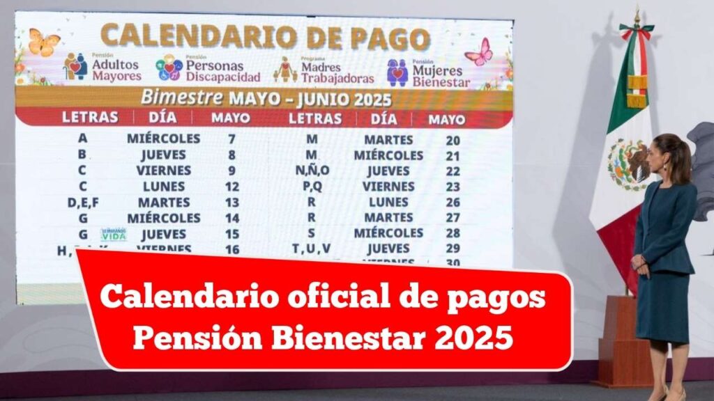 Calendario oficial de pagos Pensión Bienestar 2025: Consultar fechas mes a mes