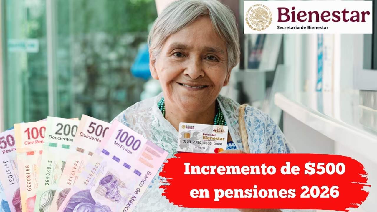 Incremento de $500 en pensiones 2026: quién califica y cómo recibirlo
