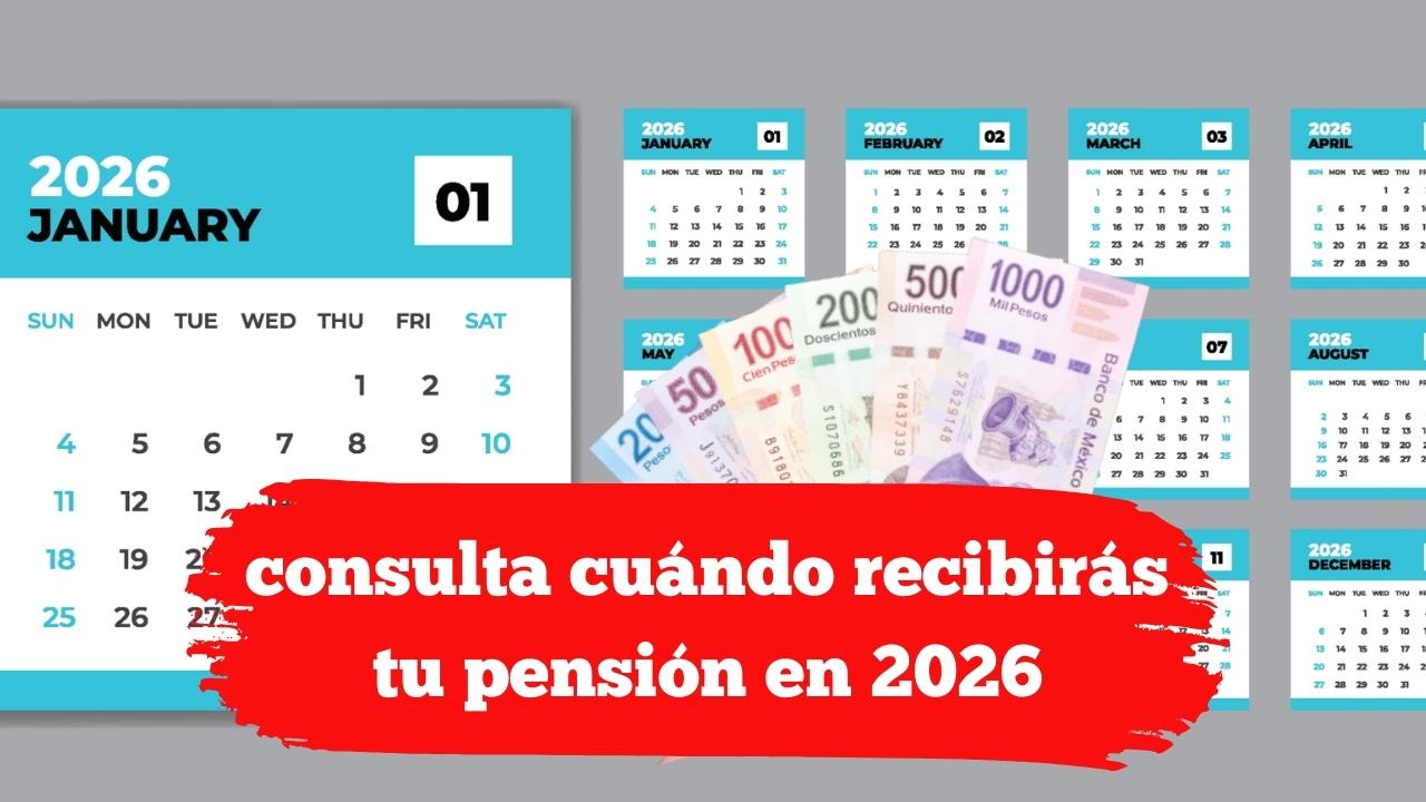 Calendario oficial publicado: consulta cuándo recibirás tu pensión en 2026